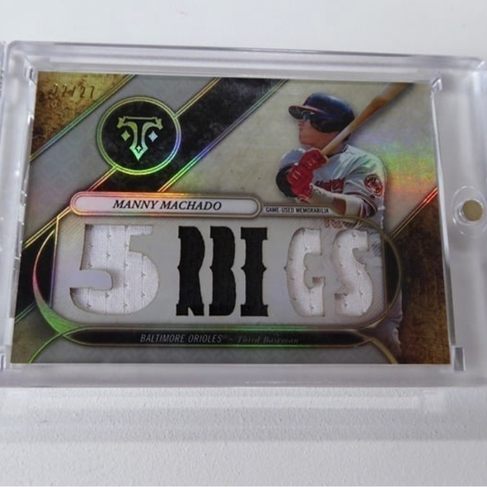 Manny Machado Tripple Threads Topps /27